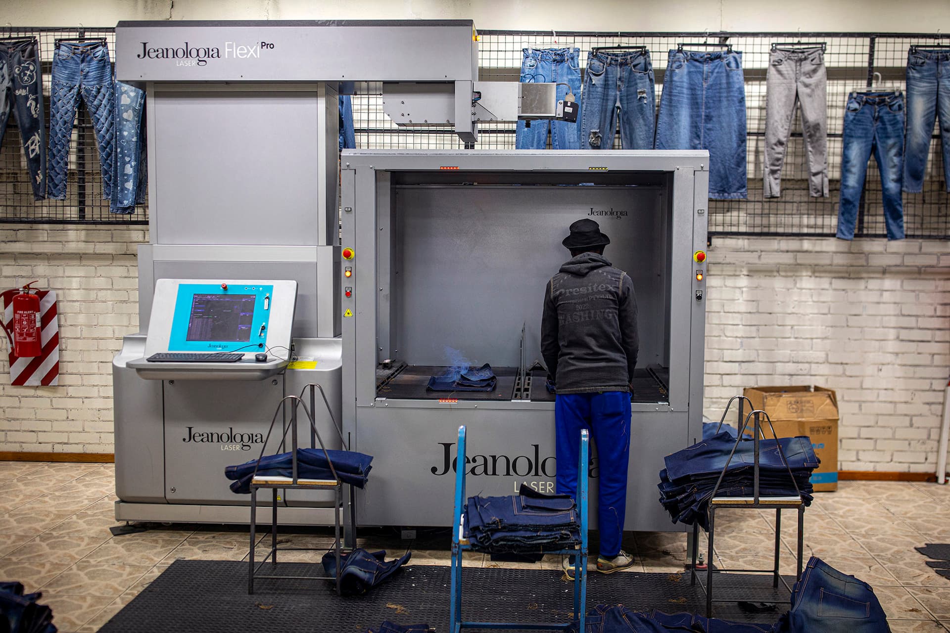 Advanced denim manufacturing technology at Presitex, Lesotho